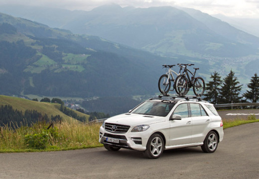 La Mercedes ML 250 BlUETEC a une allure de voiture familiale